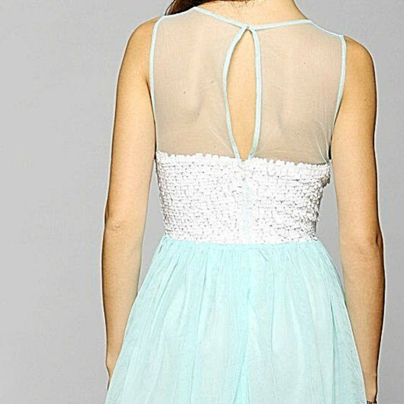 NEW Pins And Needles Mesh Sequin Fit & Flare Dress - Picture 3 of 8